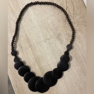 Large Circle Wooden Necklace